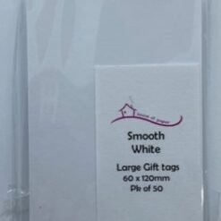 Gift Tags - White Smooth - Large