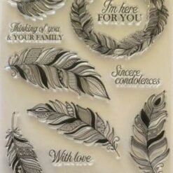 Feathers stamp & die set
