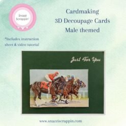 Craft Kit Cardmaking - 3D Decoupage - Male themed
