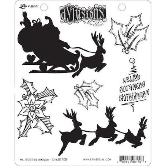 Dyan Reaveley's Dylusions Cling Stamp Collection - Mr Boo