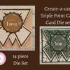 Create-a-card - Triple Point Card Die set
