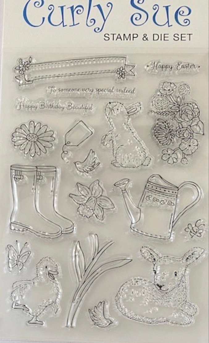 Happy Easter stamp and die set
