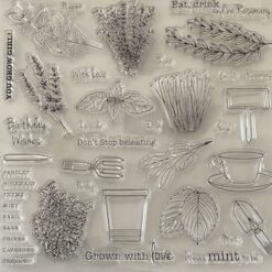 Herbs stamp set