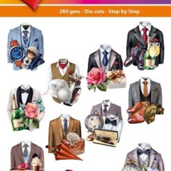 Hearty Crafts Easy 3D Toppers - Men Suits