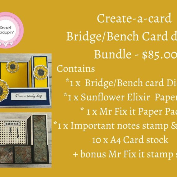 Create-a-card - Bench/ Bridge card Die set Bundle