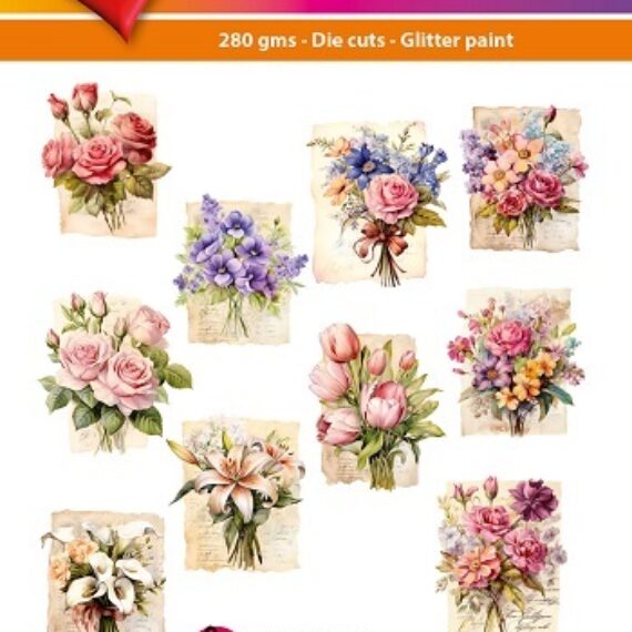 Hearty Crafts Easy 3D Toppers - Vintage Flowers and Papers