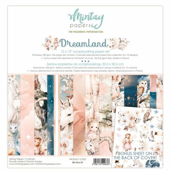 Pre-Order - Mintay Dreamland 12" x 12" paper pad - Due Mid May