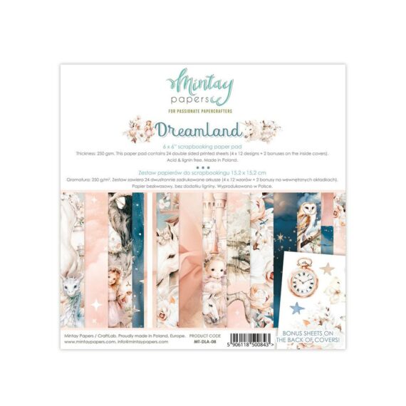 Pre-Order - Mintay Dreamland 6" x 6" paper pad - Due Mid May