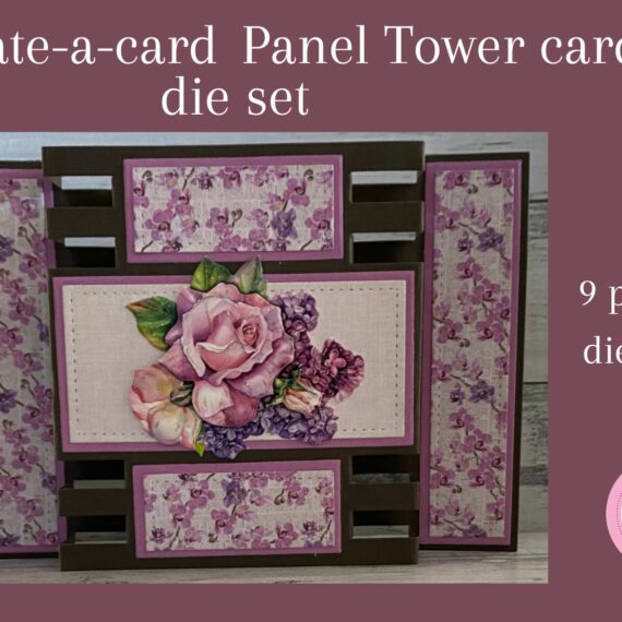 Create-a-card - Panel Tower Card die set