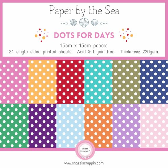 Paper by the Sea - Dots for Days - 15cm x 15cm