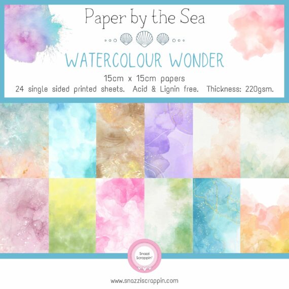 Paper by the Sea - Watercolour Wonder - 15cm x 15cm