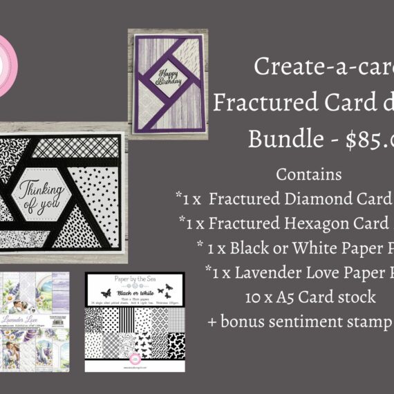 1. Bundle - Create-a-card - Fractured card die set