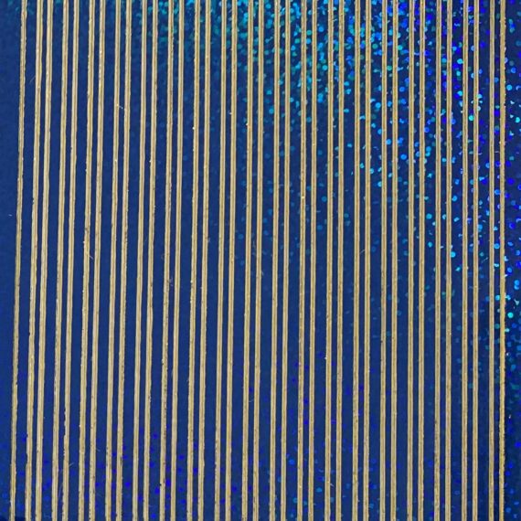 Lines 3 - Holographic Dark Blue multilines