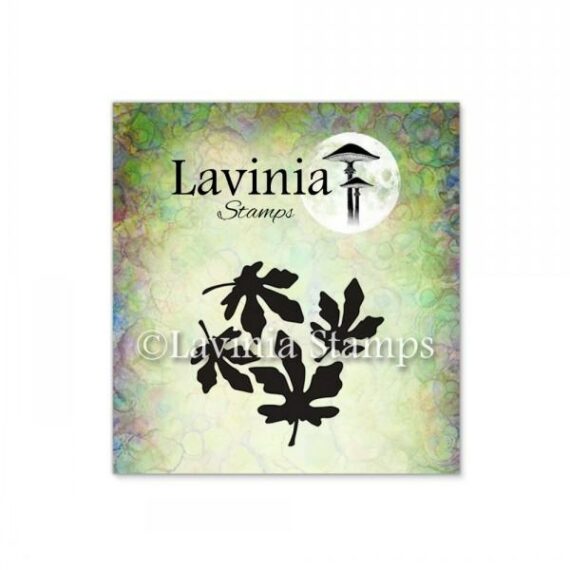 LAV891 - Silver Leaves Mini Stamp