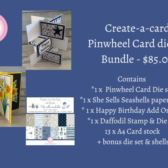 1. Bundle - Create-a-card - Pinwheel card die set