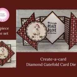 Create-a-card Diamond Gatefold Card die set