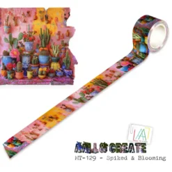 Washi Tape - #129 - Spiked & Blooming