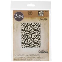 Sizzix Texture Fades Embossing Folder - Lace By Tim Holtz