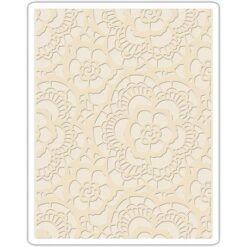 Alternative view of Sizzix Texture Fades Embossing Folder - Lace By Tim Holtz