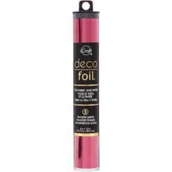 Deco Foil Transfer Sheets 6"X12" 5/Pkg - Wild Cherry
