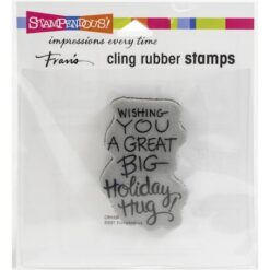 Stampendous Cling Stamp - Holiday Hug