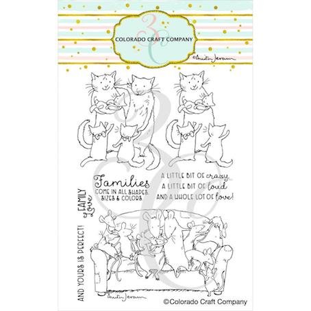 Family Love-By Anita Jeram - Colorado Craft Company Clear Stamps 4"X6"