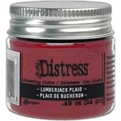 Distress Embossing Glaze - Lumberjack Plaid