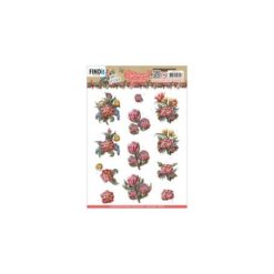 Botanical - 3D Red Protea Decoupage sheet