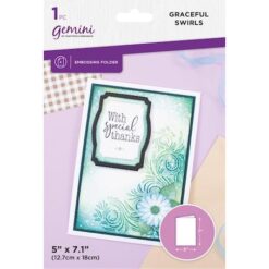Gemini 2D Embossing Folder 5"x7" - Graceful Swirls