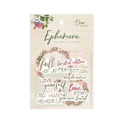 Dear Love Ephemera Cardstock Die-Cuts 12/Pkg - Frames & Words