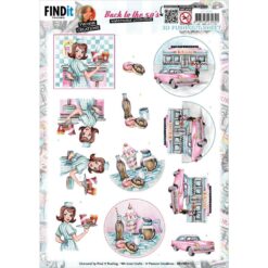 Back To The Fifties - Burgers - 3D Decoupage Sheet