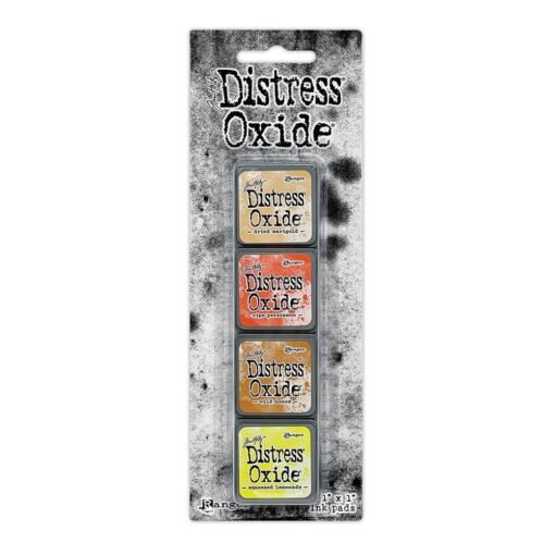 Tim Holtz Distress Mini Oxide Ink Pads 4/Pkg - Kit #8 - snazziscrappin.com