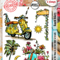 Aall & Create - A6 Stamp Set - Gifts on Wheels - #1221 – August 2024