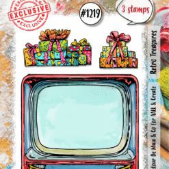 Aall & Create - A7 Stamp Set – Retro Treasures - #1219 – August 2024