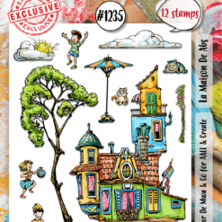 Aall & Create - A6 Stamp Set – La Maison De Abs – #1235 – July 2024