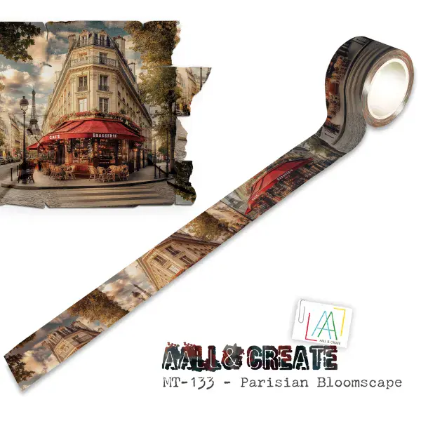 Washi Tape - #133 - Parrsian Bloomscape