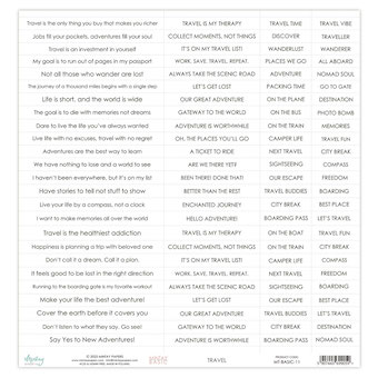Mintay - Basic Sentiment Sheet - Travel