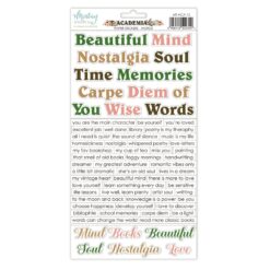 Mintay - Academia - Paper stickers - Words