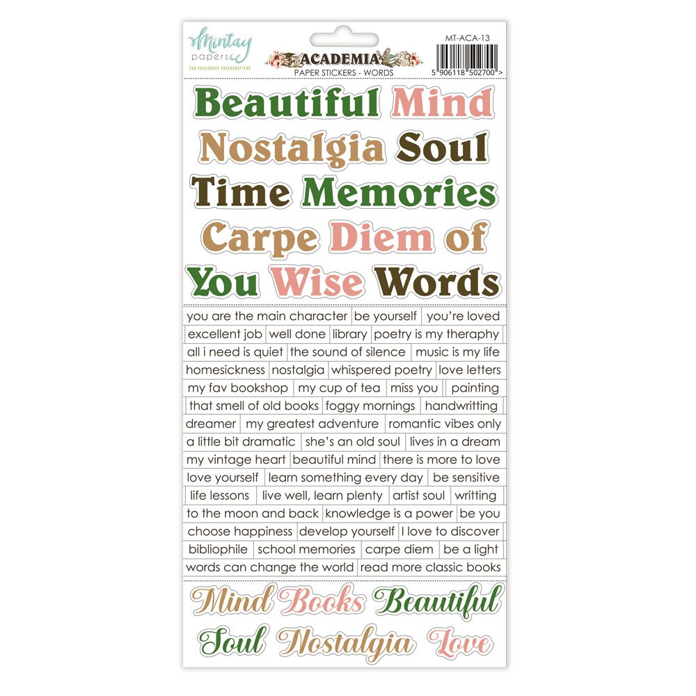 Mintay - Academia - Paper stickers - Words