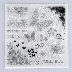 Flutterby Wishes Stamp set
