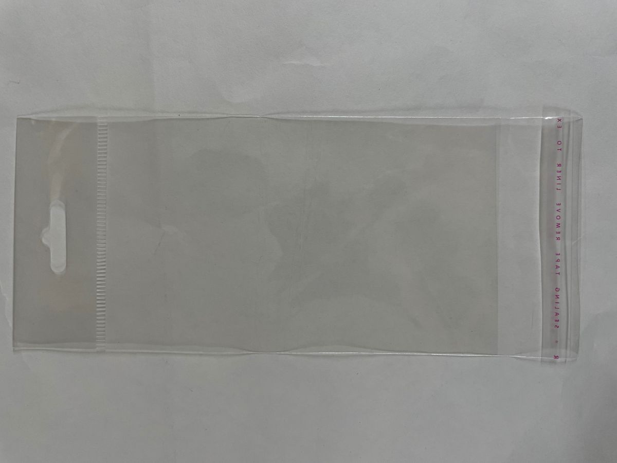 Resealable Hang Sell Bags – 125 x 170mm (C6)