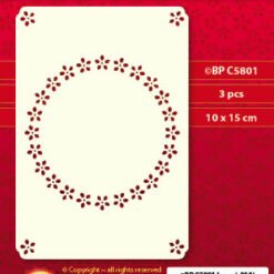 Luxury Cardlayers - Flower circle front