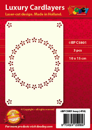Luxury Cardlayers - Flower circle front