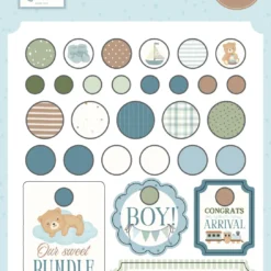 Little Lullabies – Baby Boy Decorative Brads
