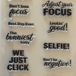 Camera sayings stamp set