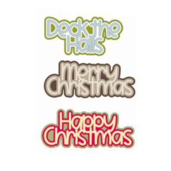 Alternative view of Christmas Words - Layered
