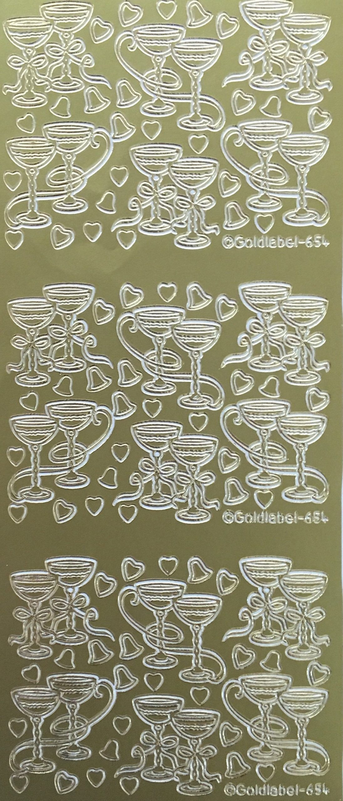 Champagne Glasses - Gold