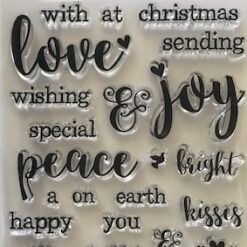 Christmas words stamp set