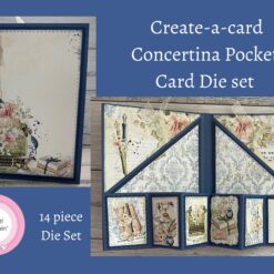 Create-a-card - Concertina Pocket Card Die set
