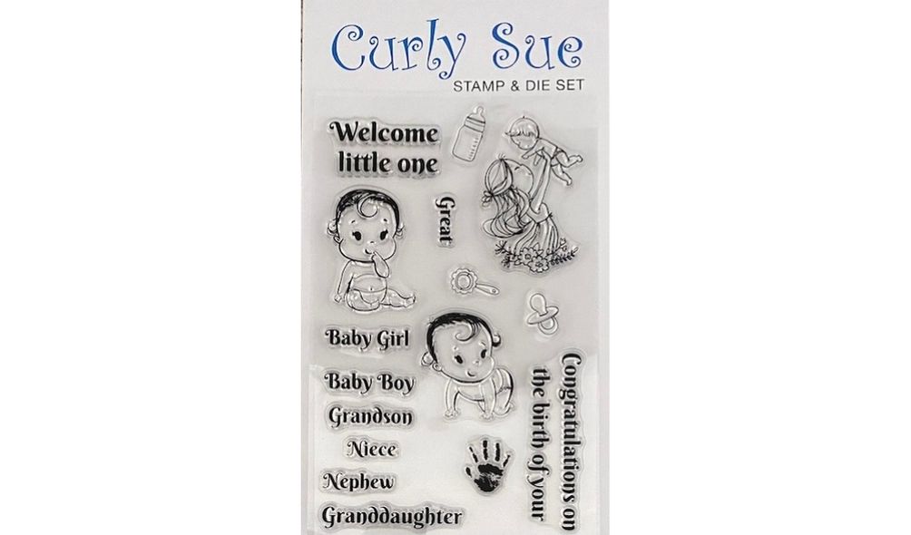 Baby stamp & die set